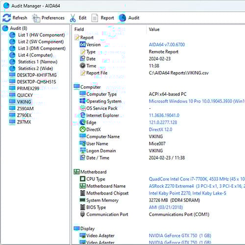 AIDA64 Network Audit 10 Devices Lifetime Cd Key Global